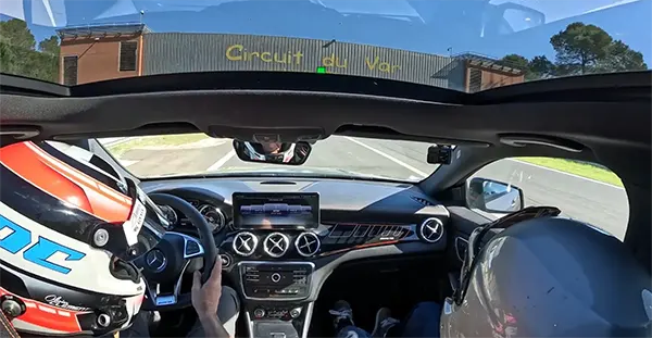 Baptême sur circuit au Luc à bord d’une Mercedes AMG avec l’association Handisport Automobile